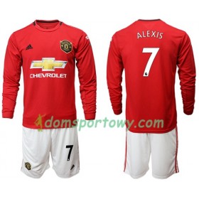 Koszulka Manchester United Alexis 7 Dziecięcy Domowe Koszulki Piłkarskie 2019-2020 Długi Rękaw